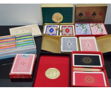 A SELECTION OF VINTAGE PLAYING CARDS INCLUDES MAKERS HAMILTON AND WADDINGTONS ETC ALL IN ORIGINAL PACKS