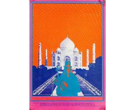 An original first print poster with 1968 Bob Fried design for a concert at Avalon Ballroom with Charles Lloyd Quartet; West C