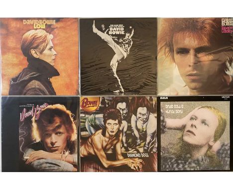 DAVID BOWIE - UK LP COLLECTION. A fantastic catalogue of 12 x UK pressing LPs from David Bowie including many originals. Titl