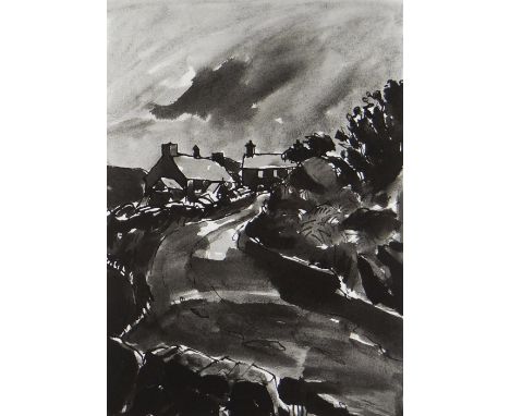 SIR KYFFIN WILLIAMS RA Curwen Chilford artist's proof (iii/xv) print - entitled 'The Old School House, Cwm Pennant', signed w