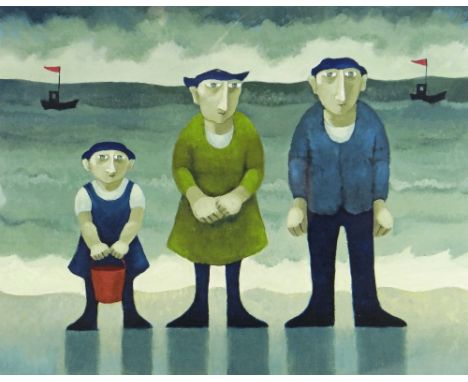 MURIEL DELAHAYE artist's proof colour print - 'The Visitors', signed in pencil, 39.5 x 50cms Provenance: private collection C