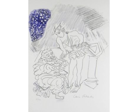 CERI RICHARDS CBE Curwen Studio limited edition (51/100) lithograph - 'Conversation between Hermes and Menipeus on a Field of