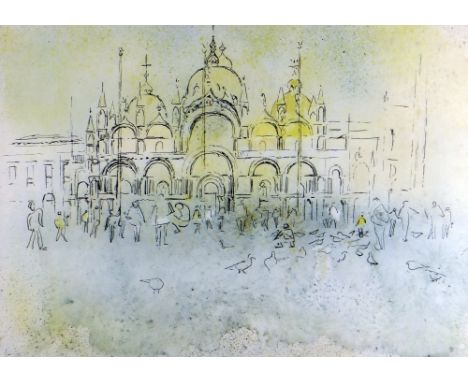 ARTHUR GIARDELLI limited edition (5/100) colour print - Saint Marc's Basilica, Venice, monogrammed, 38 x 52cms Provenance: Be