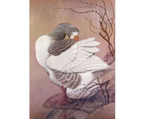 CHARLES FREDERICK TUNNICLIFFE OBE RA Fine Art Guild blindstamped print - study entitled 'Greylag Goose', signed in pencil, 61