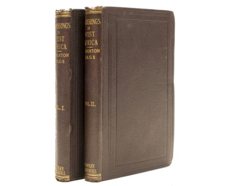 NO RESERVE Africa.- Burton (Sir Richard Francis) Wanderings in West Africa from Liverpool to Fernando Po, 2 vol.,  first edit