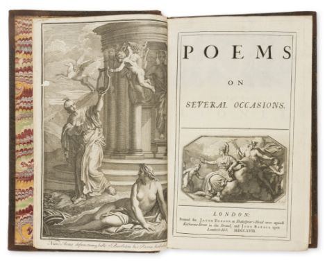 [Prior (Matthew)] Poems on Several Occasions, engraved frontispiece, title-vignette and head-pieces after Cheron, engraved or