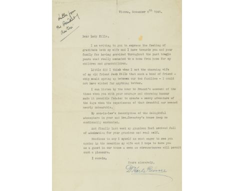 Letters.- Collection of letters to John Waller Hills and Lady Hills, including: Henry Elford Luxmoore (d. 1926), Senior Assis