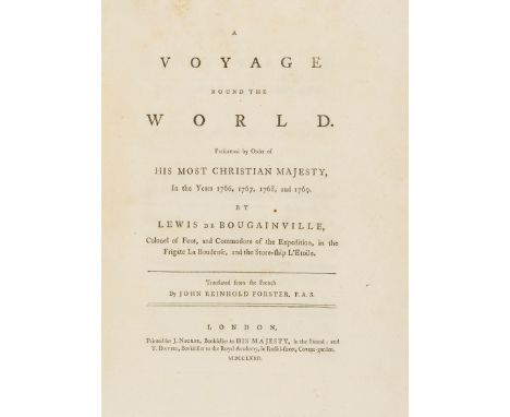 Voyages.- Bougainville (Louis-Antoine, Comte de) A Voyage round the World...in the Years 1766, 1767, 1768, and 1769, translat