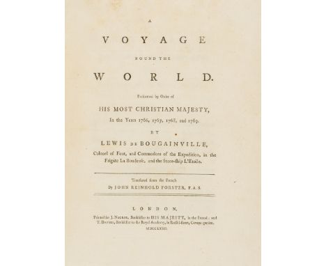 Voyages.- Bougainville (Louis-Antoine, Comte de) A Voyage round the World...in the Years 1766, 1767, 1768, and 1769, translat