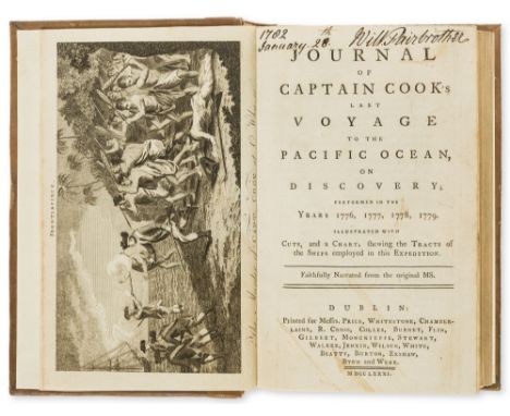 Voyages.- Cook (Capt. James).- [Rickman (John)] Journal of Captain Cook's last Voyage to the Pacific Ocean, on Discovery, per