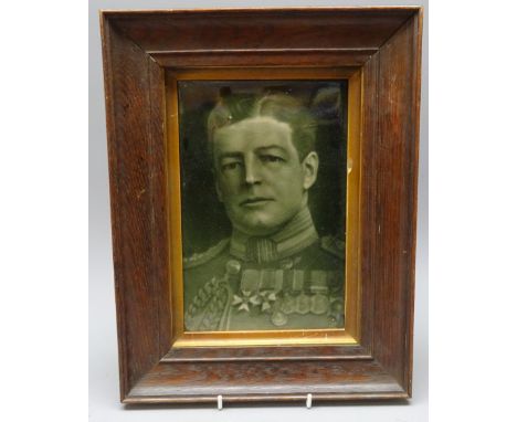  J.H. Barratt & Co tile depicting Admiral Sir David Beatty, modelled by George Cartlidge after a photograph by Speaight, in o