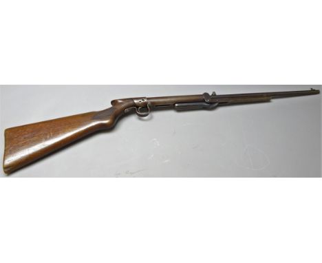 Vintage Lincoln Jefferies type under lever .177cal, air rifle, walnut stock with chequer grips, No.L16233A  Condition Report 