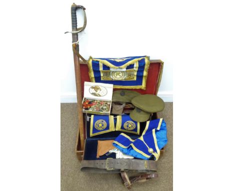 Archive of items relating to 157018 Major Percy Maurice Newton R.E. comprising British Infantry Officer's sword 1895 pattern 