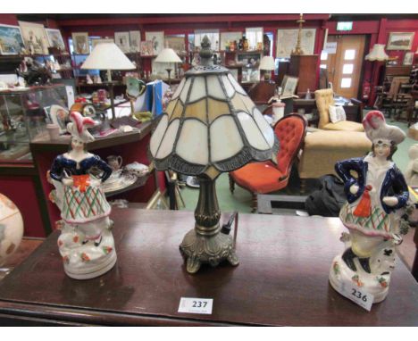 A modern Tiffany style table lamp, 30cm tall  