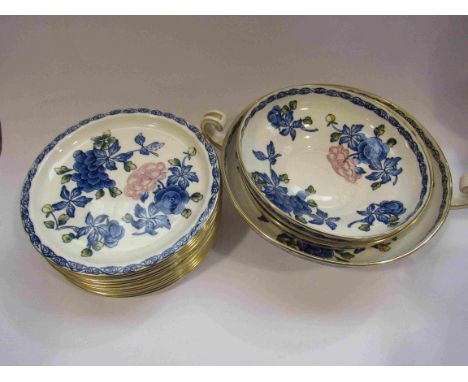 Royal Worcester crown ware plates and dishes