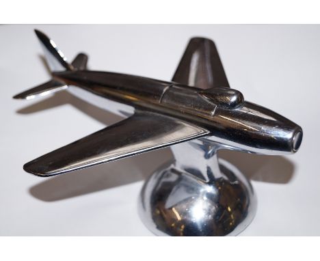 Dunhill table cigarette lighter in the form of a jet plane 17cm long