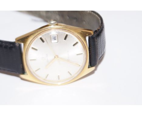 1969 omega geneve manual wind wristwatch, currently ticking and keeping good time over a short tested period, date app at 3 o