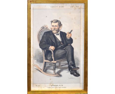 Vanity Fair, "Sovereigns No 10", "Captain, Tanner, Farmer, General, Imperator" (General Ulysses S Grant, President of the Uni