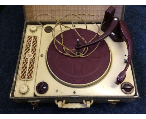 A Regentone Record Player, model no. 54, and a Sky Countess radio.