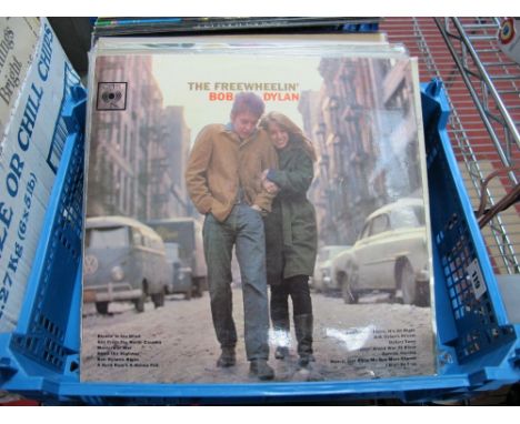 Bob Dylan Lp's- a collection of eleven lp's to include Freewheelin', The Times They Are A-Changin', Blonde on Blonde, Another