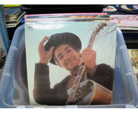 Bob Dylan Interest- Approximately eighteen lp's to include 'The Times They Are A-'Changin' (textured orange 33 CBS) (A1-B mat