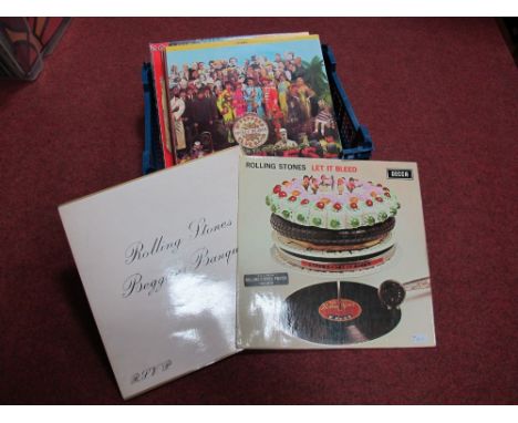 Rock and Pop Lp's- to include Rolling Stones 'Let It Bleed', unboxed mono; ;Beggars Banquet' boxed stereo; 'Through The Past 