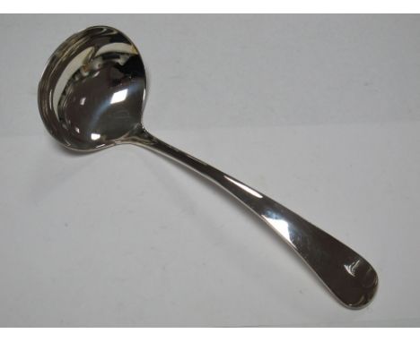 A Millennium Silver Ladle, rat tail pattern, boxed. 