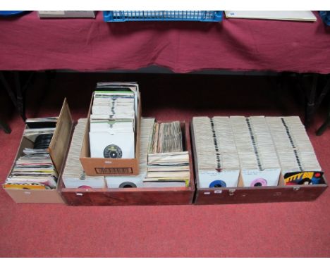 A Large Collection of 7" Singles, circa 1960's - 90's varying artists including Beatles, Rolling Stones, Traffic, Elvis, Ston