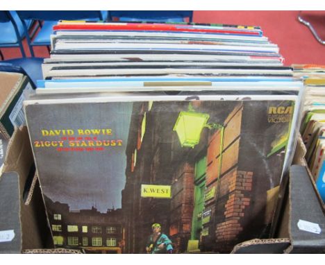A Collection of Over Thirty Five Lp's, mostly 1970's/ 80's, including David Bowie, Human League, Madonna, Elton John, Dire St