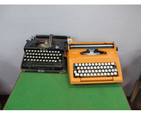 An A-G Vrom Seidel &amp; Neumann, Dresden Typewriter; plus a modern Smith Corona DeLuxe typewriter (2). [245394]