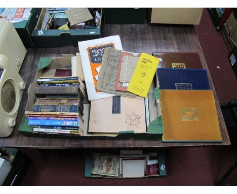 Books, to include Royal Mail Special Stamps Years 1985-1989, Aunt Sally, Step by Wicked Step etc , with a collection of maps 