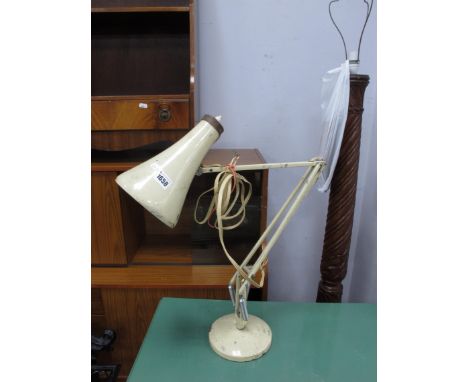 Herbert Terry Cream Painted Table Lamp, 90cm high, when fully extended.