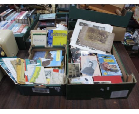 A Large Quantity of Early XX Century Ephemera, including travel brochures, old coach tour information, postcards, ironmongery