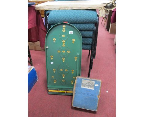  Bagatelle Game, complete with balls, with a G.W.R jigsaw puzzle of The Torbay Express (2).