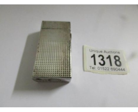 A white metal Dunhill 70 cigarette lighter, AX365