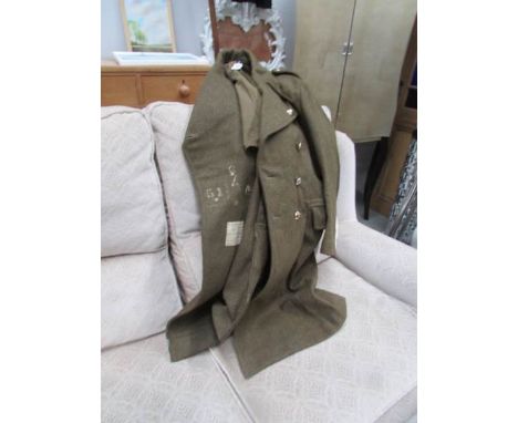 An army greatcoat dismounted 1951 pattern.