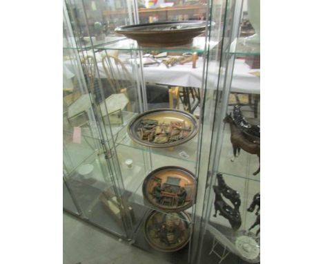 4 German Musterschutz ceramic wall plaques.
