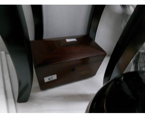 A 19th century 2 section sarcophagus tea caddy (missing interior lids)