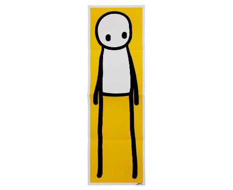 *Stik (British, b.1979) 'STANDING FIGURE (YELLOW)' Offset lithograph printed in colours, 2015, signed in black ink, on wove p