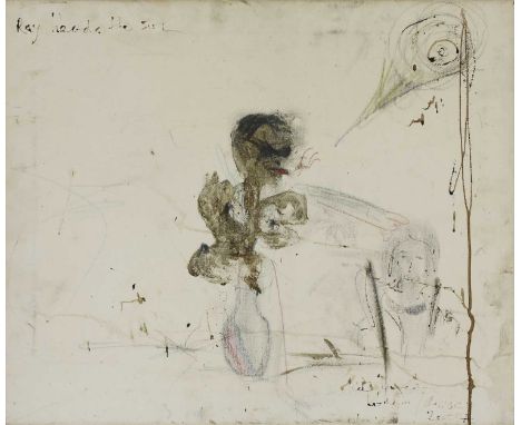 * Pete Doherty (b.1979) 'SELF-PORTRAIT WITH KATE MOSS' Signed, indistinctly inscribed and dated 2007 l.r. and further inscrib