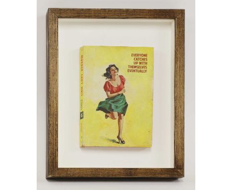 *The Connor Brothers (b.1968) 'EVERYONE CATCHES UP WITH THEMSELVES' Hand-painted vintage book with silkscreen text, 2016, edi