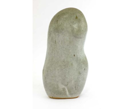 *Ulla Kraitz (Swedish, b.1936) FEMALE TORSO Ceramic, signed underneath, on granite plinth sculpture 21cm high plinth 100cm hi
