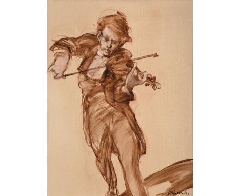 Claude Weisbuch (1927-2014) French ''Berceuse'' Signed, inscribed verso, oil on board, 33.5cm by 25.5cm Provenance: Galerie G