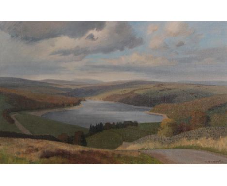 Anne Isabella Brooke ATD (1916-2002) ''The Washburn Valley'' Signed, inscribed to artist's label verso, oil on canvas, 34.5cm