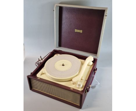 Vintage Emisonic table top record player in carry case. (B.P. 21% + VAT)
