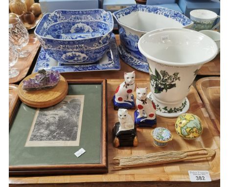 Small collection of Spode 'Italian' design items to include: square dish and tureen, together with 'The Signature Collection'