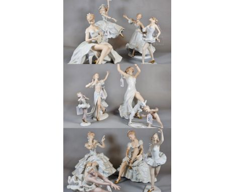 Collection of twelve German Wallendorf Ballerina and similar figurines. (12) (B.P. 21% + VAT)No obvious damage to figures exc