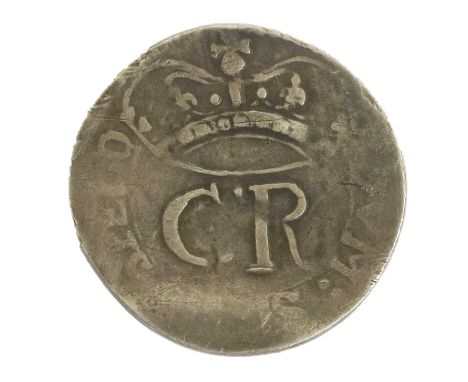 Charles I, Pontefract Round Silver Shilling 1648 (Pontefract besieged), (.950 silver (tested and verified), 25mm, 2.79g); obv