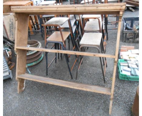 An old pine dresser top shelf unit