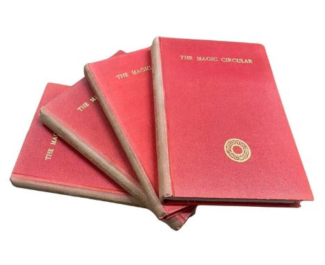 THE MAGIC CIRCULAR: A run of 4 early issues, volumes 5, 6, 9 and 1. All in publisher's red omnibus cloth bindings.Note: Volum